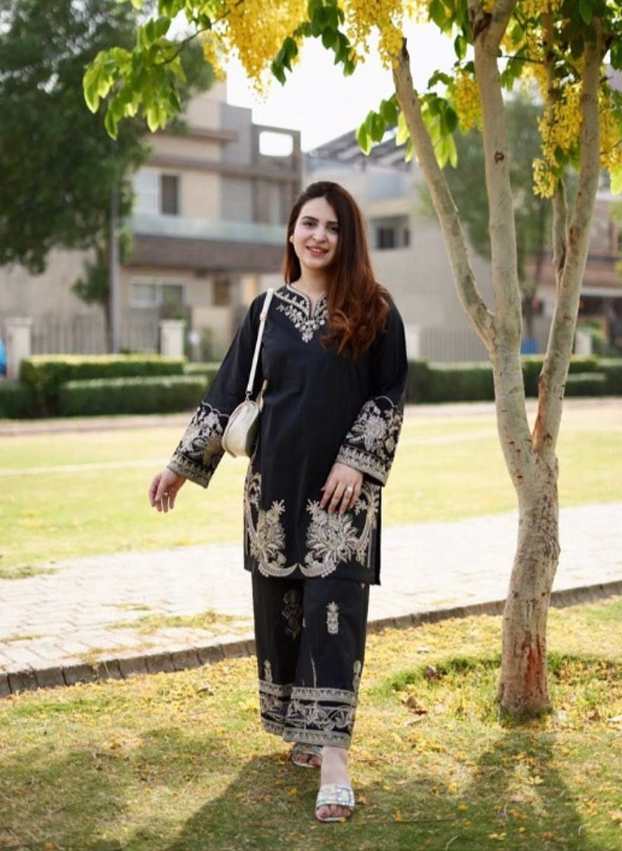 Cotton with Jori Embroidery